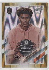 2021 Chrome OTE Overtime Elite Gold RayWave Refractor 27/50 Dominick Barlow 00q0