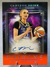 ๐ซ๐CAMERON BRINK 2024 Panini Origins WNBA Red Parallel Auto RC /49 #SPARKS!๐๐ซ
