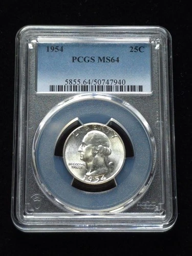 1954 Washington Silver Quarter PCGS Graded MS64 #50747940
