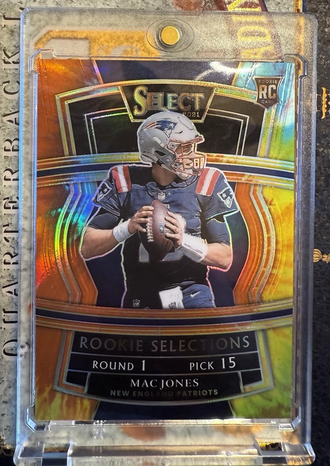 2021 Panini Select Rookie Selections Prizm Tie Dye Mac Jones /25 Ssp 49ers - Image 2 of 3