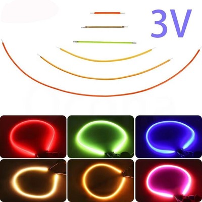 3V Flexible LED Filament Lamp 40-300mm For Edison Bulb LED Diode Lamp Part Decor