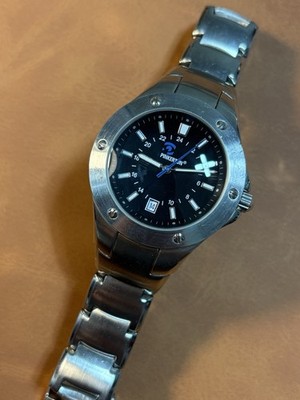 Pinkerton Men s Quartz Silver Tone Watch,Date,  Untested,Parts/Repair