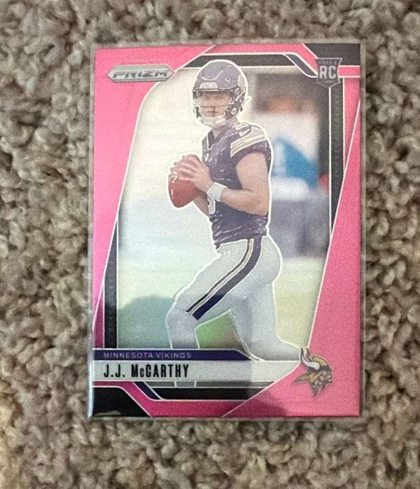 JJ McCarthy 2024 Prizm #400 Pink Price Guide - Sports Card Investor