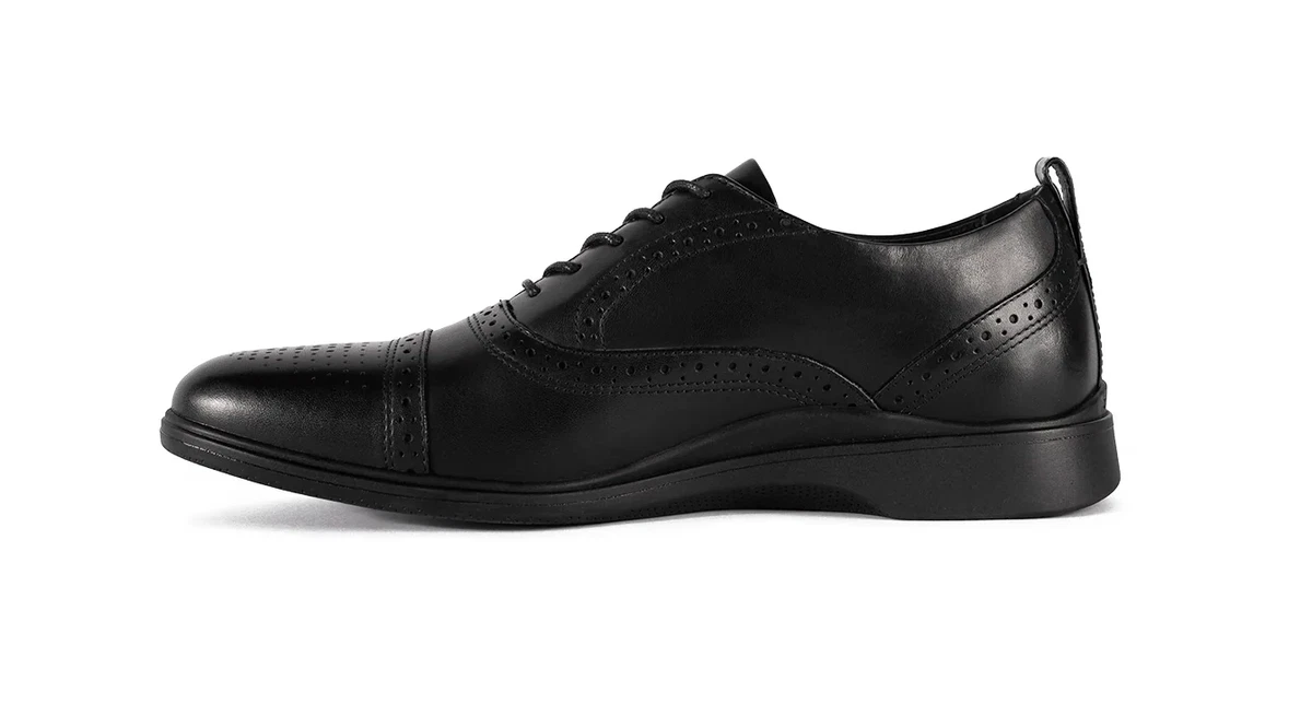 Yves Saint Laurent YSL Mens Sz 9 Leather Cap Toe Lace-Up Oxfords Black Leather YSL Yves Saint Laurent Black Oxfords for Men | Mercari main image 2