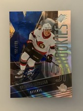 25-26 2025-26 SPx Donovan Sebrango ROOKIE BLUE AUTO #F-DS  161/199 Senators