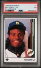 1989 Upper Deck Star Rookie #1 Ken Griffey Jr RC Rookie PR PSA 1