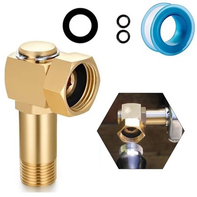 Effektiver Messing Schwenkbogen 34 GHT bis 12 NPT Stecker für Rohranwendungen