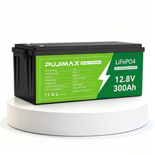 12V 300AH LiFePO4 Lithium Battery 15000 Deep Cycle BMS for Solar RV Off-grid
