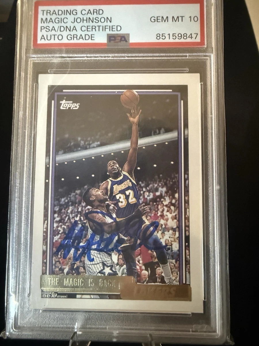 Magic Johnson Professional Sports Authenticator (PSA) Basketball