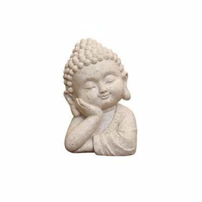 Schlafender Buddha Statue handwerklicher Look ruhender Buddha Figur