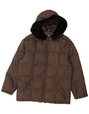 CIESSE PIUMINI Giacca donna imbottita con cappuccio IT 46 grande marrone poliestere AG20