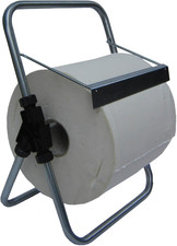 Porta Rotolo a Cavalletto Da Banco per Carta Asciugamani Multiuso 30 Cm in Accia