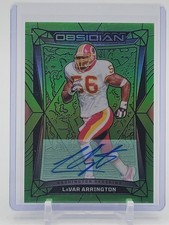 LAVAR ARRINGTON 2024 OBSIDIAN FOOTBALL GREEN AUTO /5 #198 REDSKINS Q6978