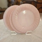 Set of 5 Vintage 50's Fire-King Pink Swirl Salad Plate 7.75"