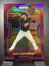 2021 Panini Prizm #33 Mike Yastrzemski Purple Prizm