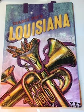 Trader Joe's - Reusable Grocery  Tote Shopping Bag - Louisiana NWT