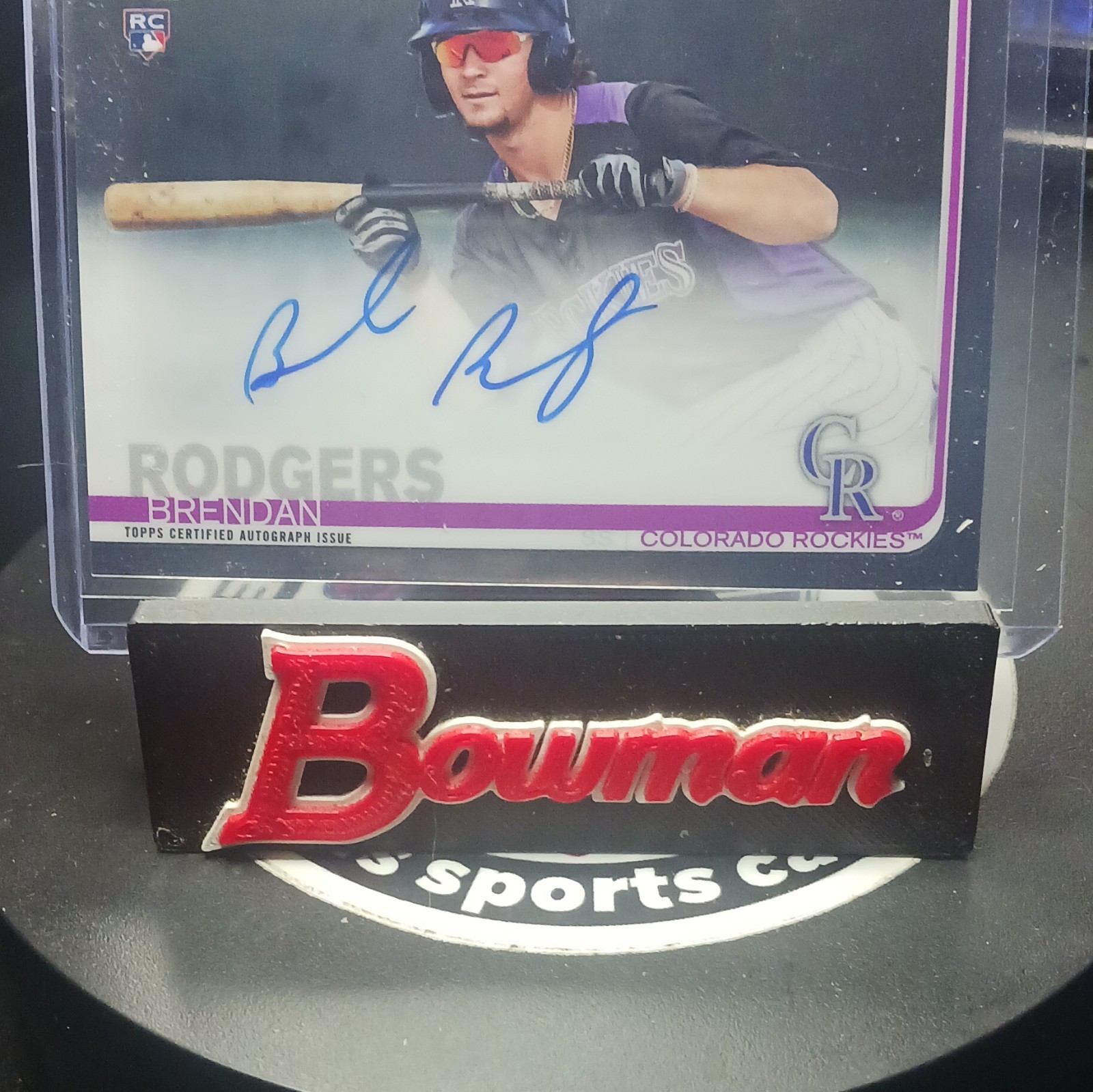 Topps 2019 Chrome Brendan Rodgers Rookie Autograph #RA-BR Rockies Card