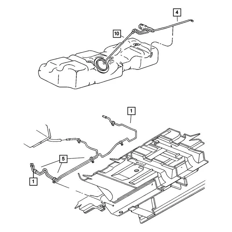 For Dodge Caravan 2006-2007 Mopar Fuel Supply Hose Foto 4 de 4