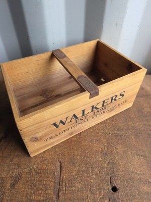 Walkers kleine Werbekiste Aufbewahrungsbox aus Holz 