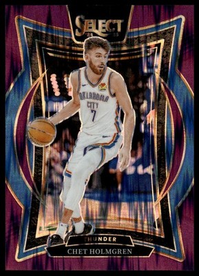 2024-25 Panini Select #1 Chet Holmgren Purple Flash Prizm #/249