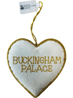 Royal Baby Herz Buckingham Palace Souvenir bestickt Herz Ornament