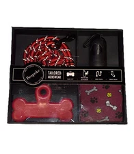 BeSpoke Gift Set Dog Leash, Bag Clip, Waste Bag Dispenser, Mens Crew Socks