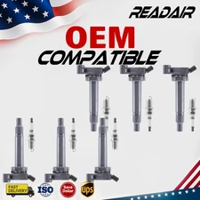 6x Ignition Coil & Spark Plug for 2001-2006 Toyota Sienna 3.0L/3.3L UF267 Pack