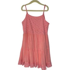 Target Art Class Pink Eyelet Kids Dress girls size medium 7/8
