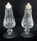 Pair Vintage Waterford Crystal Lismore Salt and Pepper Shakers