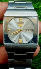 Vintage Of Seiko 5 Automatic 21 Jewels Men Watch Day Date Japan Made 4227-00B0