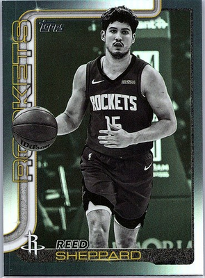 #ad 2025 26 Topps #178 Reed Sheppard Blackout Black Friday Exclusive $2.49