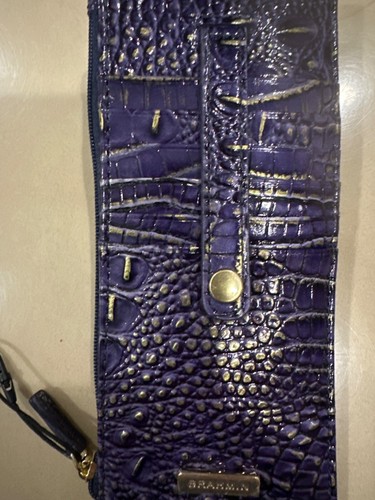 BRAHMIN J86190000856 CREDIT CARD AUTUMN SOLID MINI CROC MELBOURNE NWT RARE COLOR - Picture 5 of 8