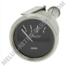 MANOMETRE DE PRESSION D'HUILE JAEGER 24V 6 BAR DIAMETRE 52