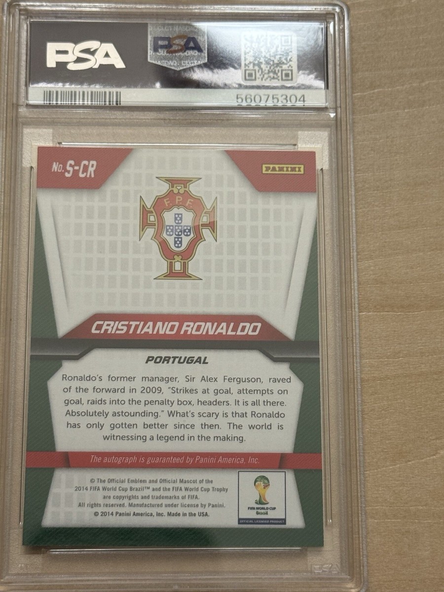 2014 PANINI PRIZM WORLD CUP S-CR CRISTIANO RONALDO SIGNATURES