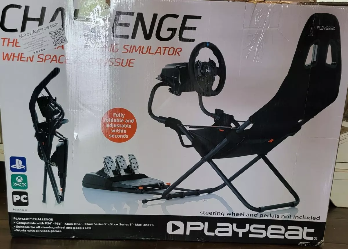 PLAYSEAT Challenge Sim Racing Cockpit, Foldable & Adjustable, for High  Perf