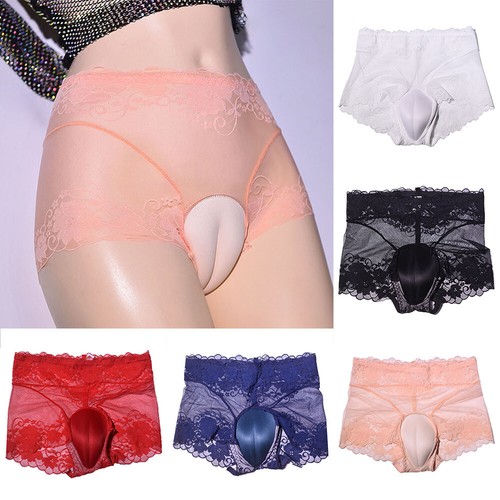Mens Crossdresser Camel Toe Panties Hiding Gaff Thong Shapping Underwear Briefs - Picture 2 of 20