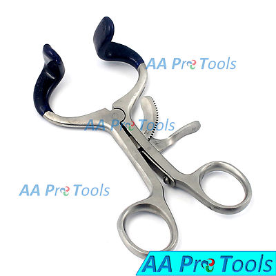 #ad AA Pro: 5.5quot; Dental Molt Mouth Gag With Blue Dip Instruments Stainless Steel $13.10