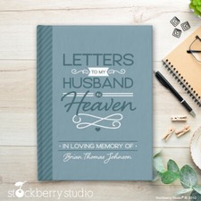 Loss of Husband Gift Memorial Journal Sympathy Letters to Husband in Heaven