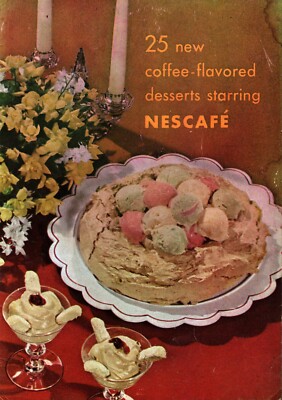 1948 Nescafe  25 New Coffee Flavored Desserts Recipe  Cookbook