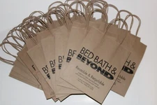 35 NEW! BED BATH & BEYOND/buy buy BABY Small Reusable Brown Paper SHOPPING BAG