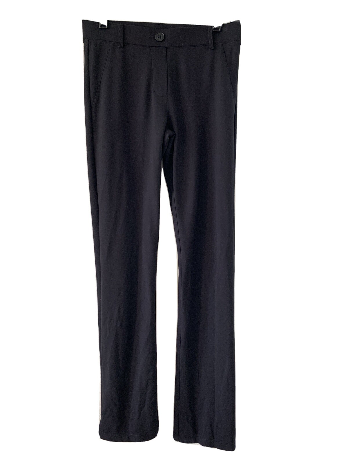 Betabrand Dress Yoga Pants Faux Pockets Straight Leg Classic Womens