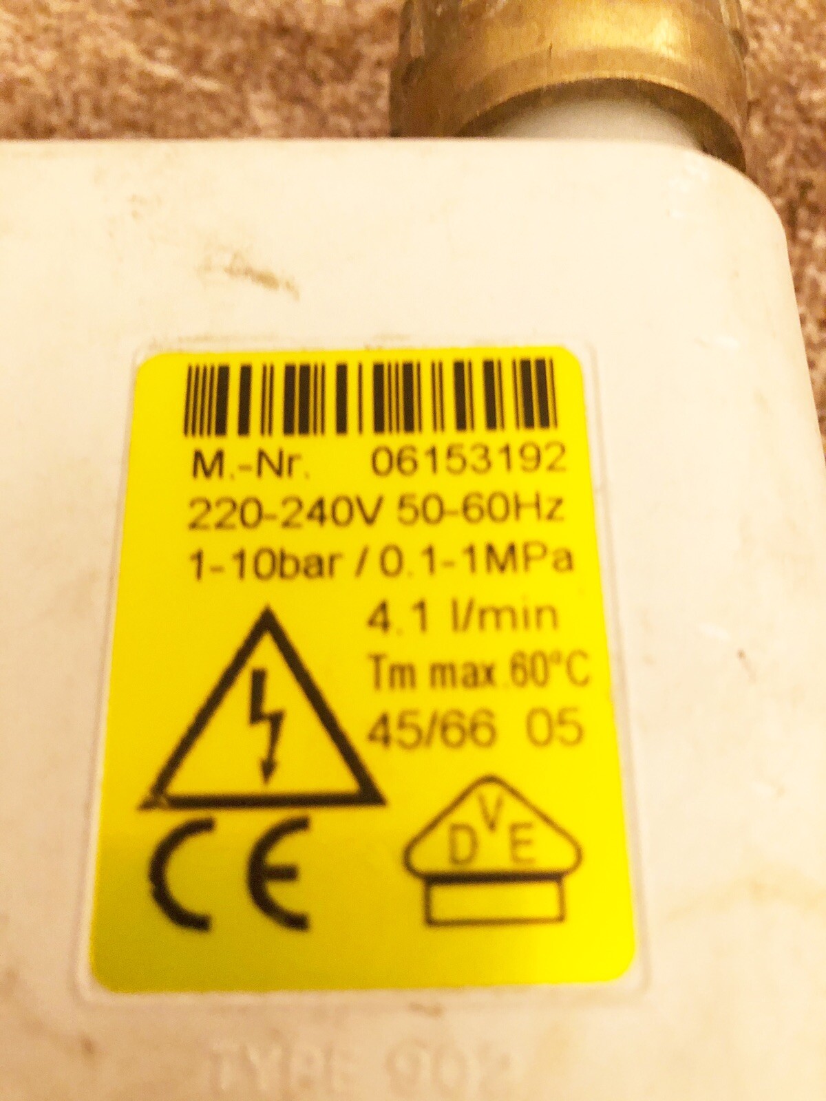 Miele Dishwasher G4203SC Aqua Stop Hose eBay