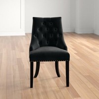 Brannon Upholstered Dining Chair Black Comfortable and Stylish Seating