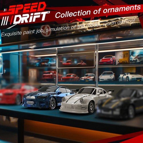 1/64 RC Drift Car Racing Remote Control 4WD Mini Children's Toy with LightDO - Picture 7 of 23