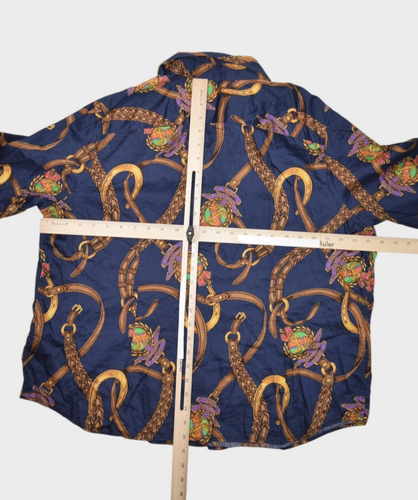 Lauren Ralph Lauren Bluse Damen 2XL Reitsport Gürtel Knopfleiste Hemd - Bild 7 von 7