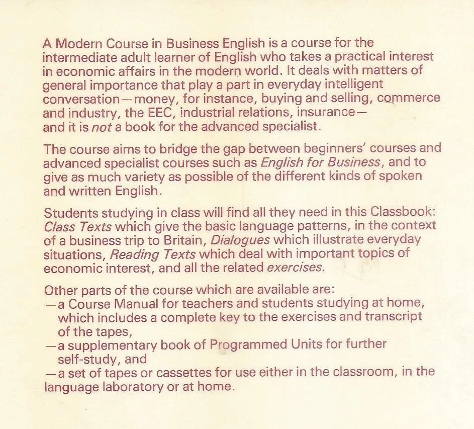 A modern course in business english.Classbook .Oxford University Press MB11 - Photo 2/2