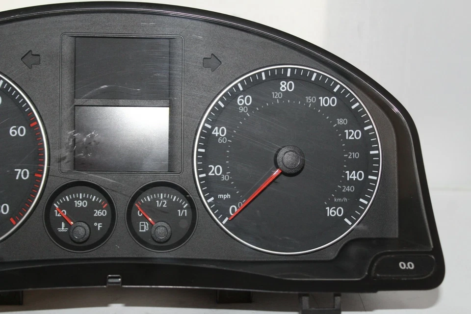 Cuadro de instrumentos velocímetro medidor de panel 06 07 VW Rabbit 25.595 millas Foto 3 de 4