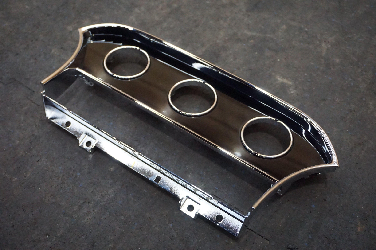 Center Gauge Dash Wood Chrome Trim Panel 3Y0857200 Bentley Mulsanne 2010-2020