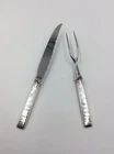 Vintage Towle Sterling Handled Old Lace Carving Set