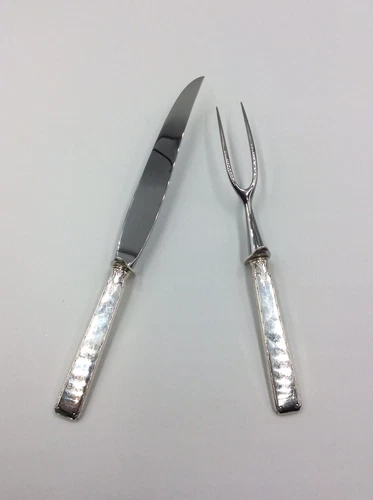 Vintage Towle Sterling Handled Old Lace Carving Set